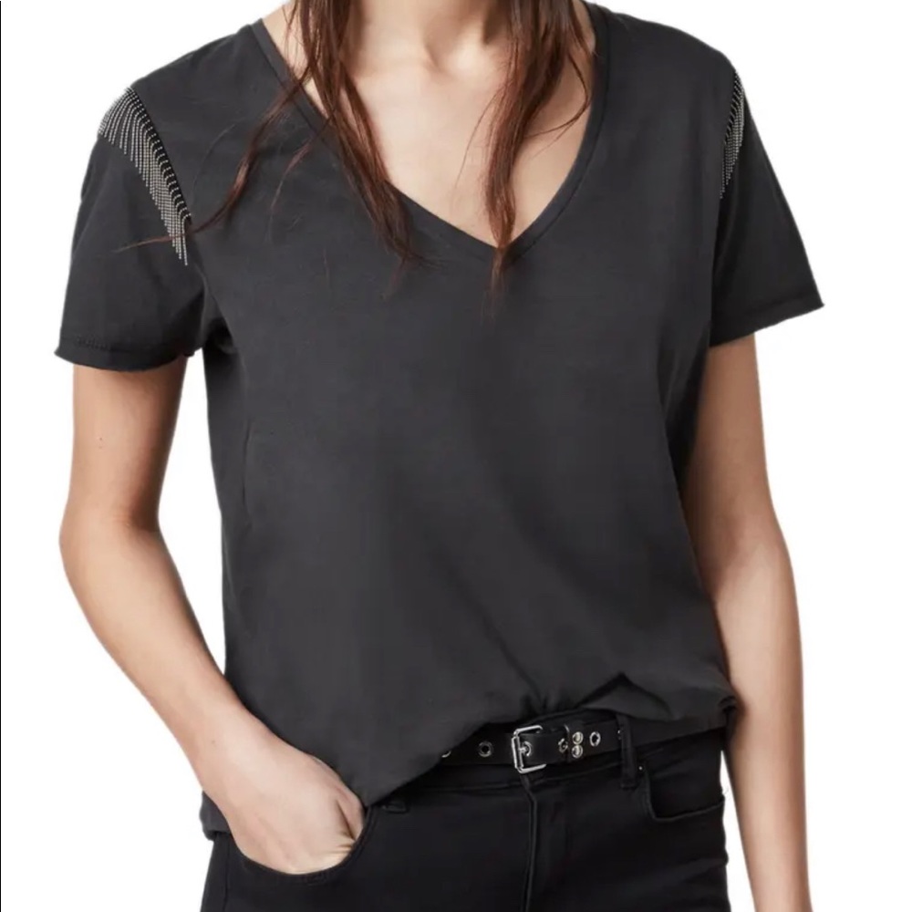 All Saints NWT Emelyn Chain TShirt XS